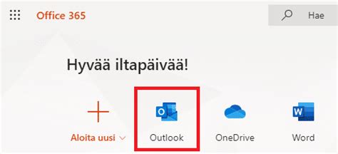 outlook 365 kirjautuminen.